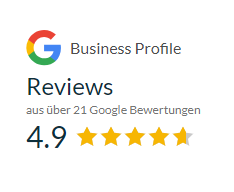 Google Bewertung: 4.9 Sterne